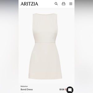 Aritzia Babaton Bond dress in matte pearl